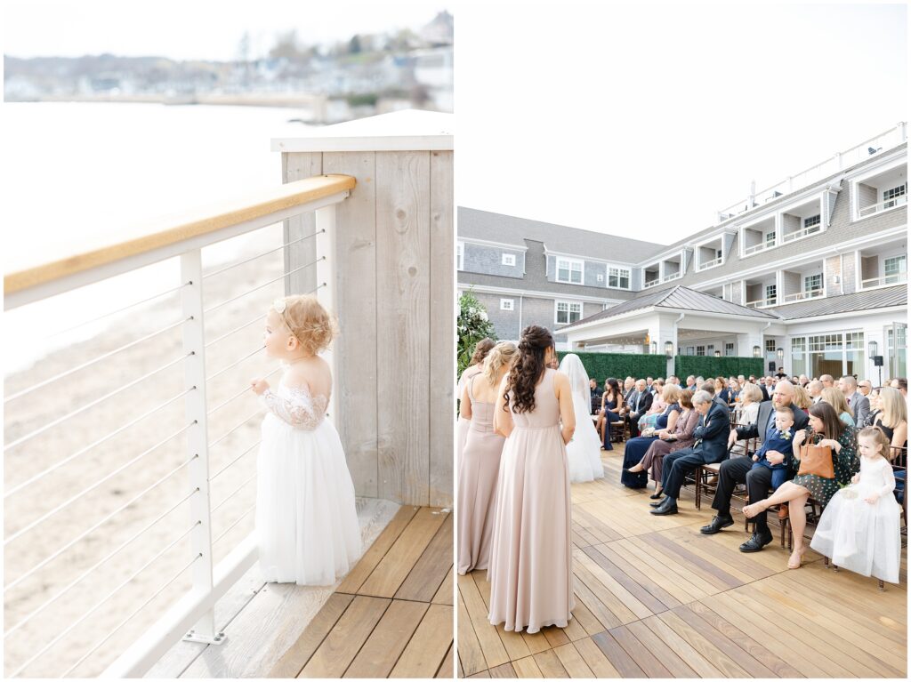 outdoor spring ceremony at beauport hotel with guests 