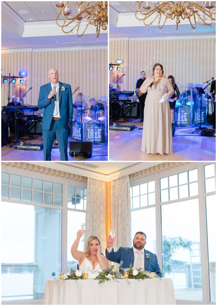 Speeches at a Spring Wedding at the Beauport hotel 
