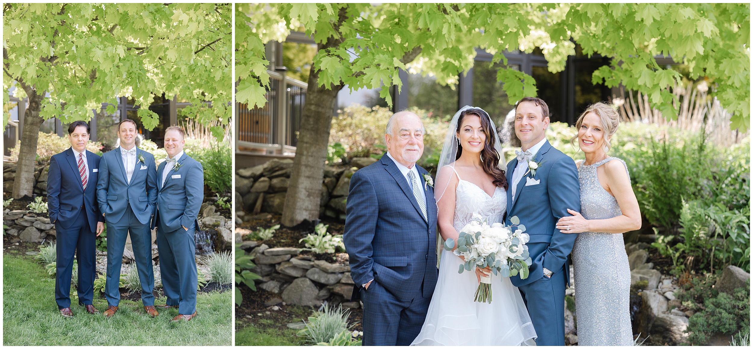 Spring wedding at birchwood vineyards family portraits 