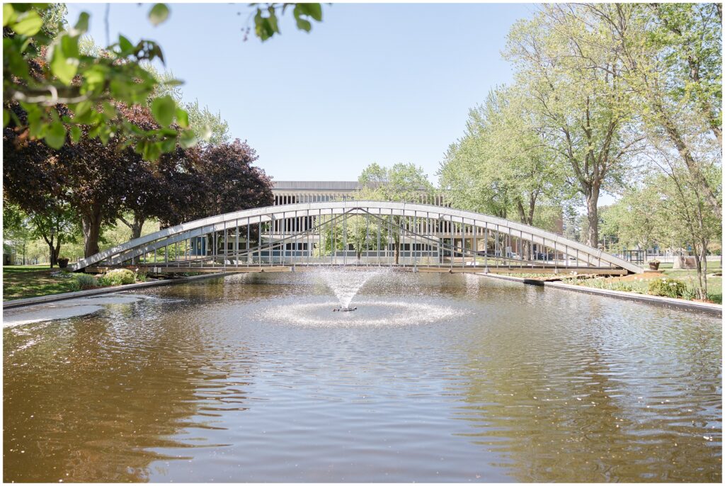 The bridge at Merrimack College