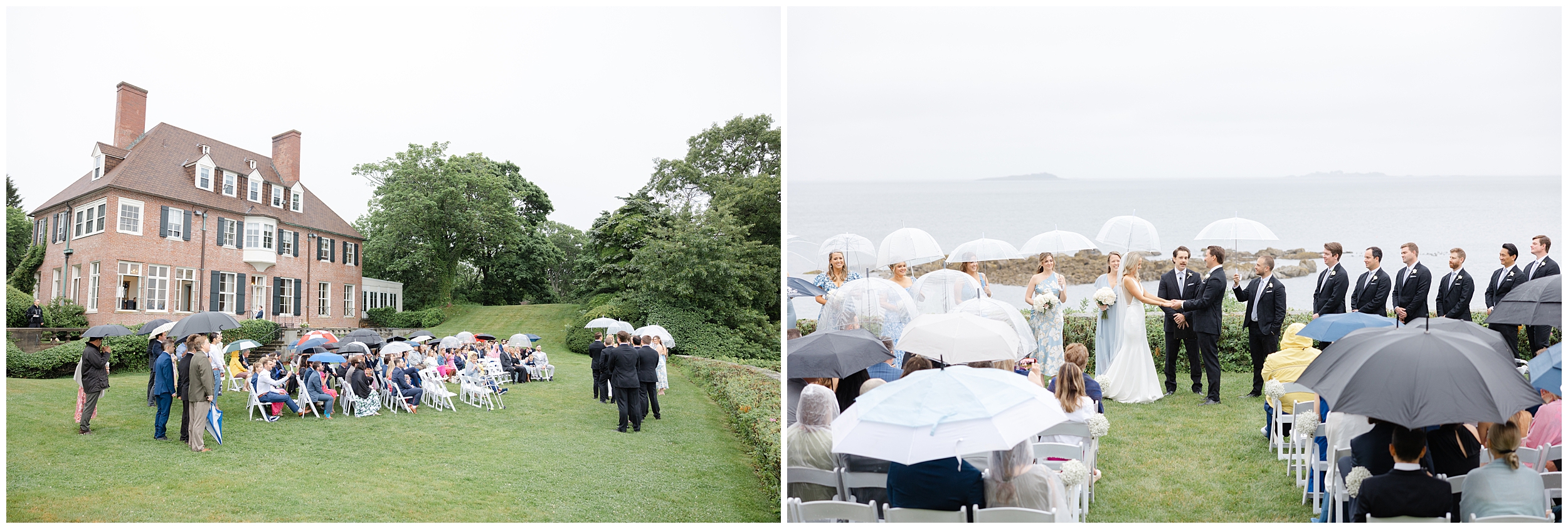 Misselwood outdoor rainy wedding 