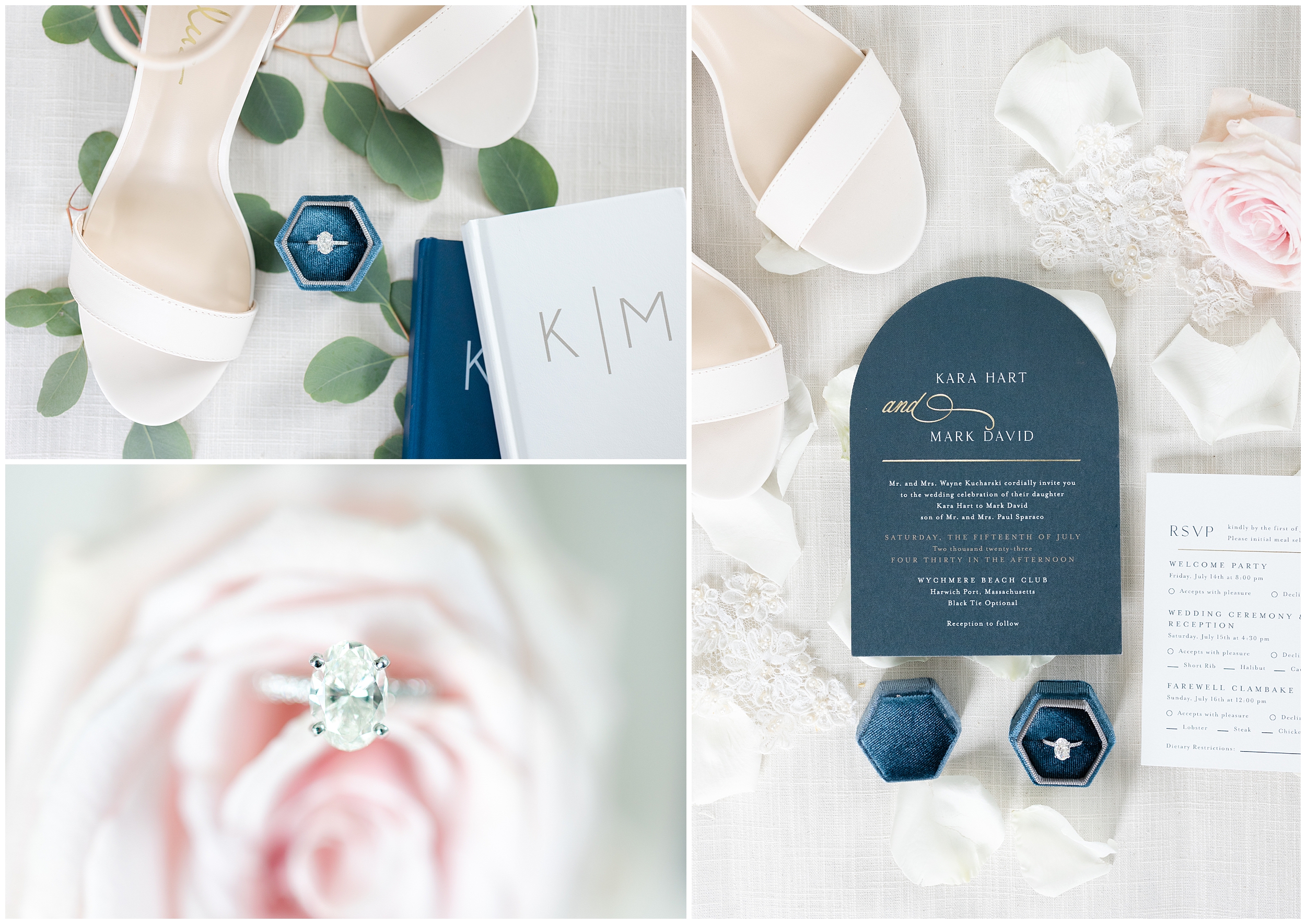 Cape cod wedding details
