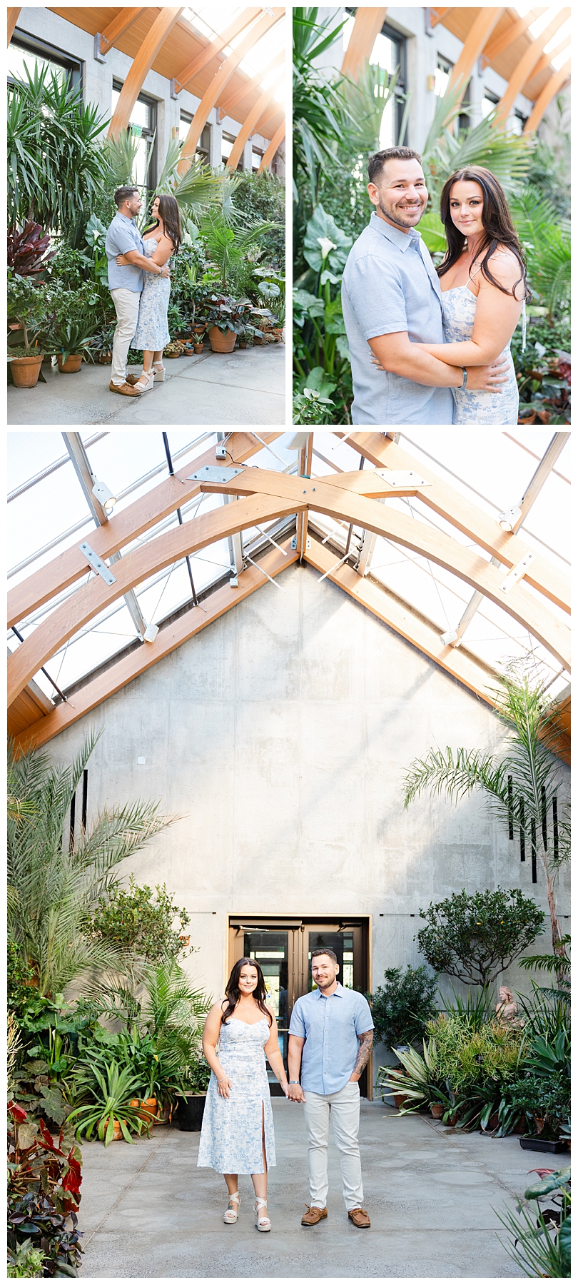 Green House Engagement Session at New England Botanical Gardens 
