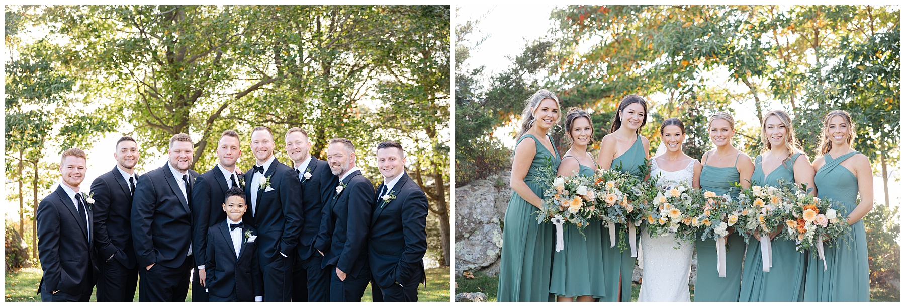 Misselwood Events at Endicott College bridal party 

