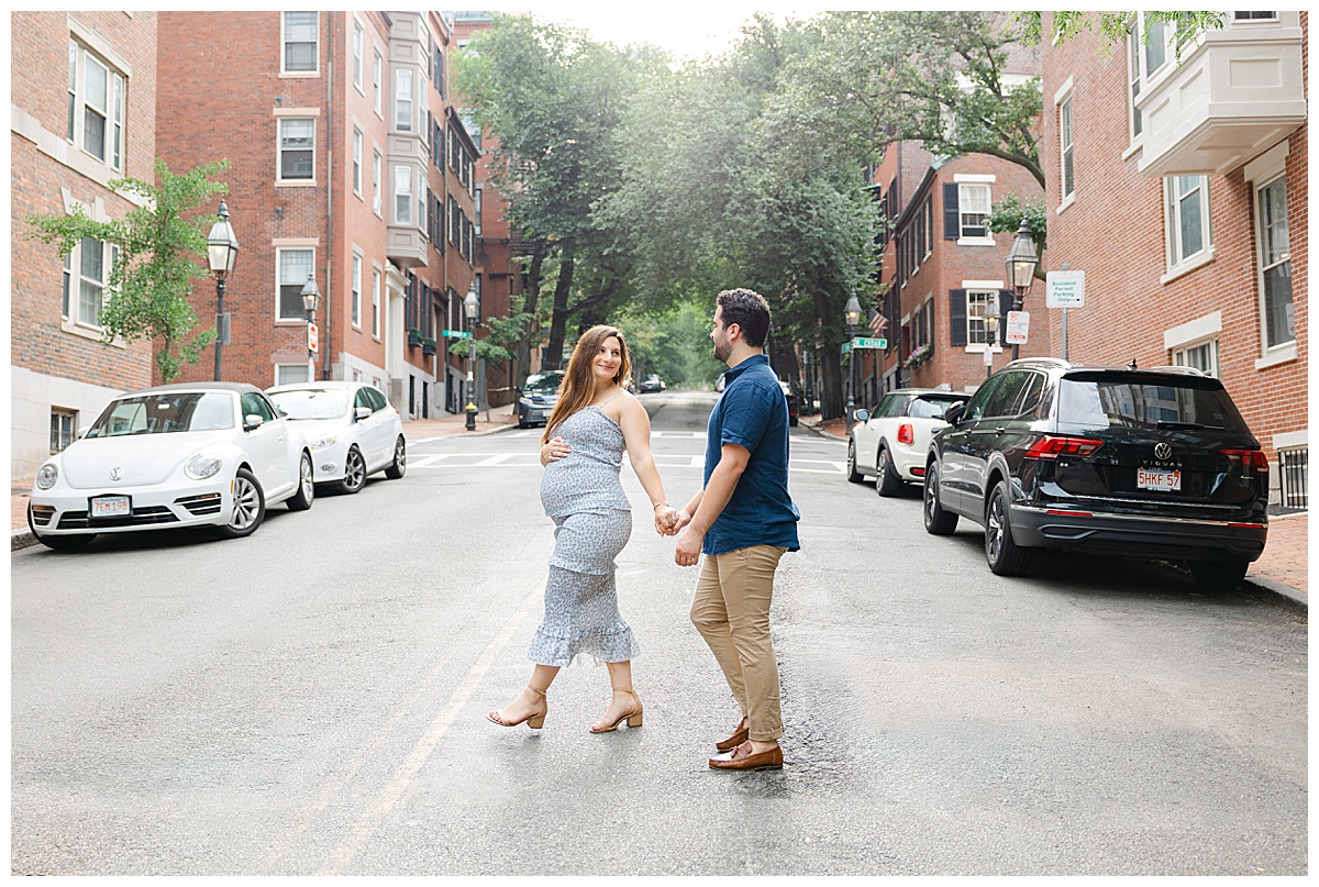 Summer maternity session in Boston