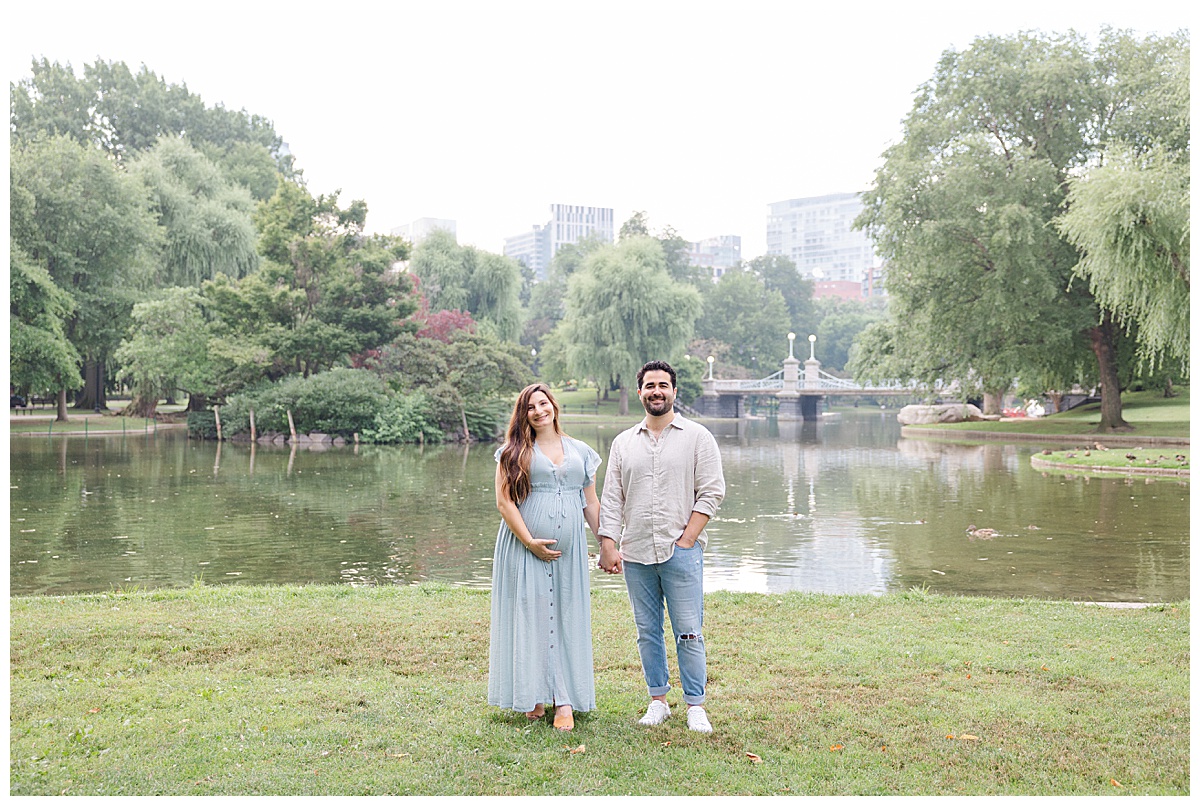 Boston public garden maternity session