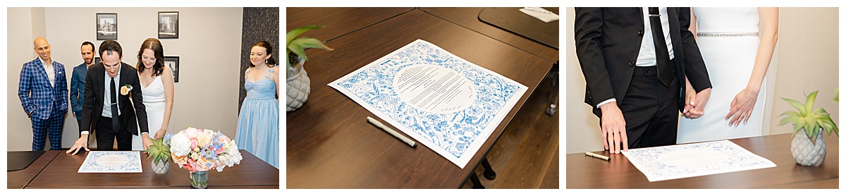 Signing the Ketubah