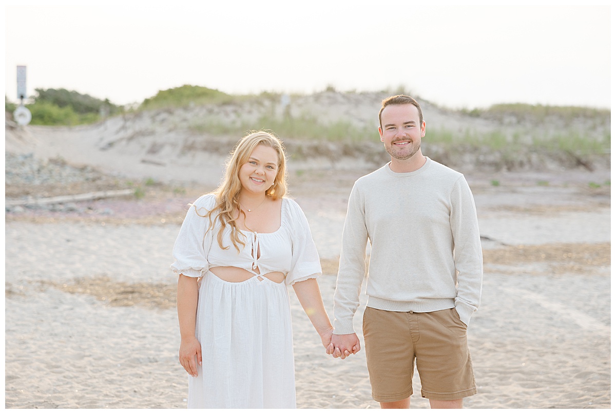 Engagement session at Sandy Point Reservation