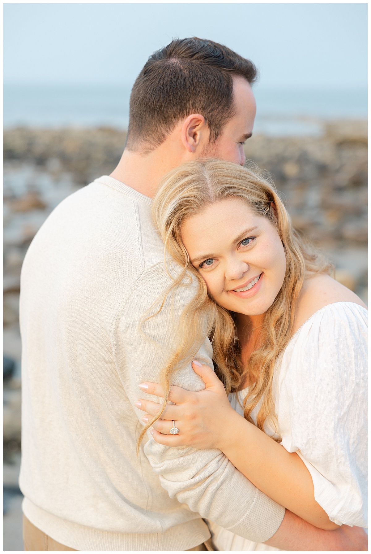 Engagement session at Sandy Point Reservation