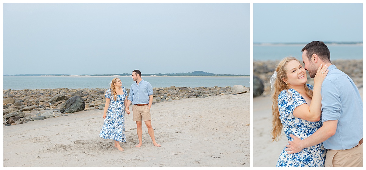 Engagement session at Sandy Point Reservation