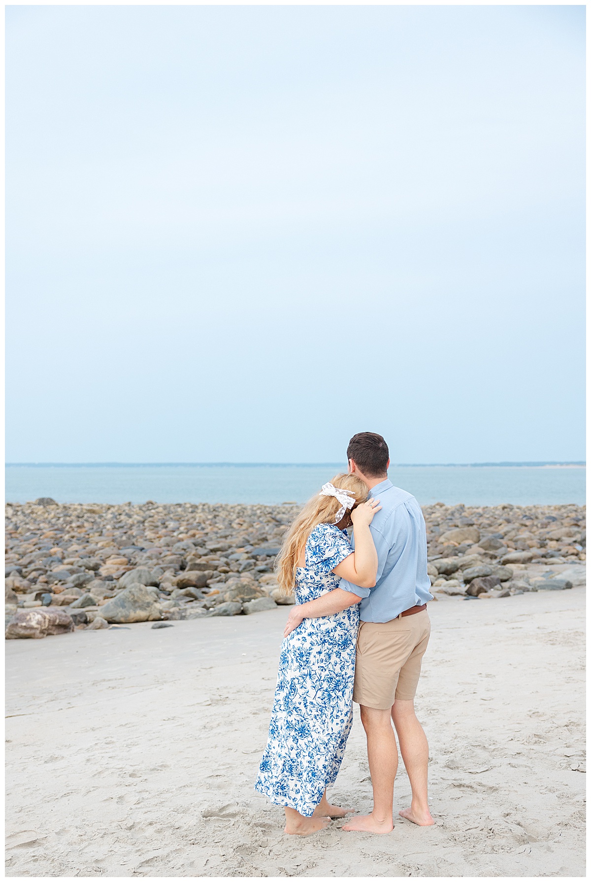 Engagement session at Sandy Point Reservation