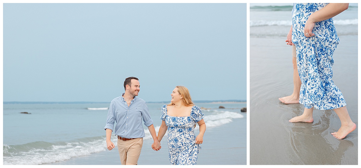 Engagement session at Sandy Point Reservation