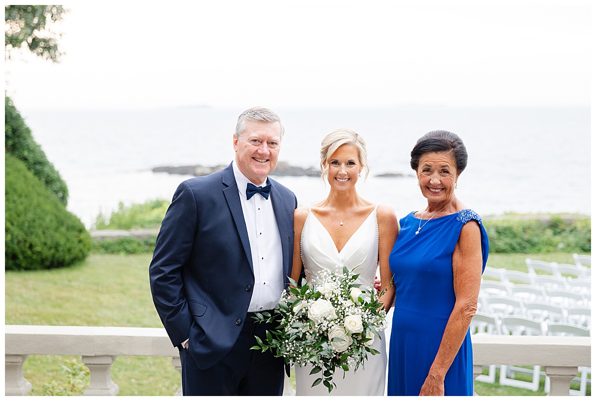 bride with parents 