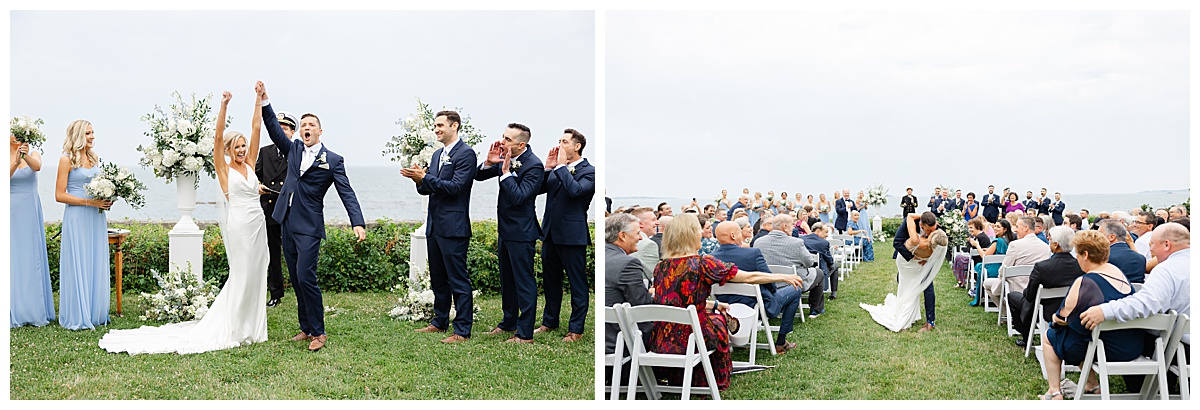 Bride and Groom dip