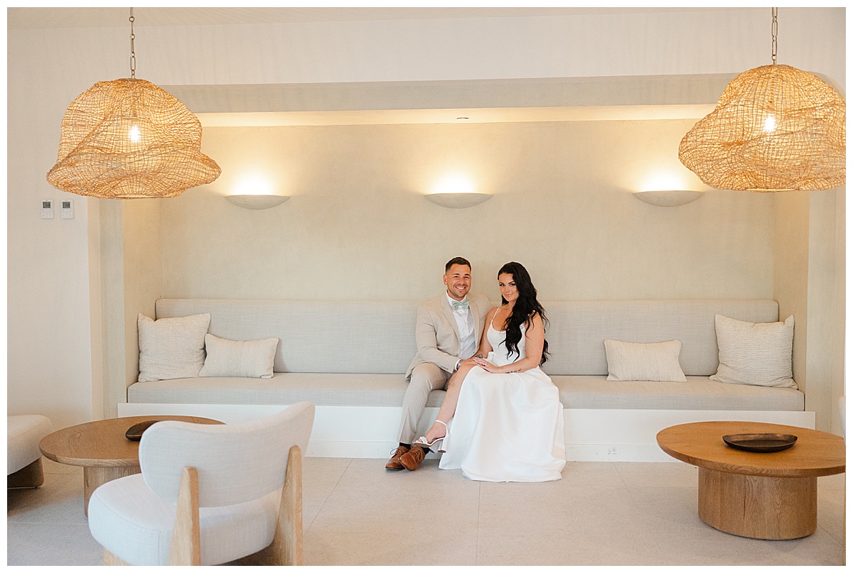 Bride and groom at the Lakehouse