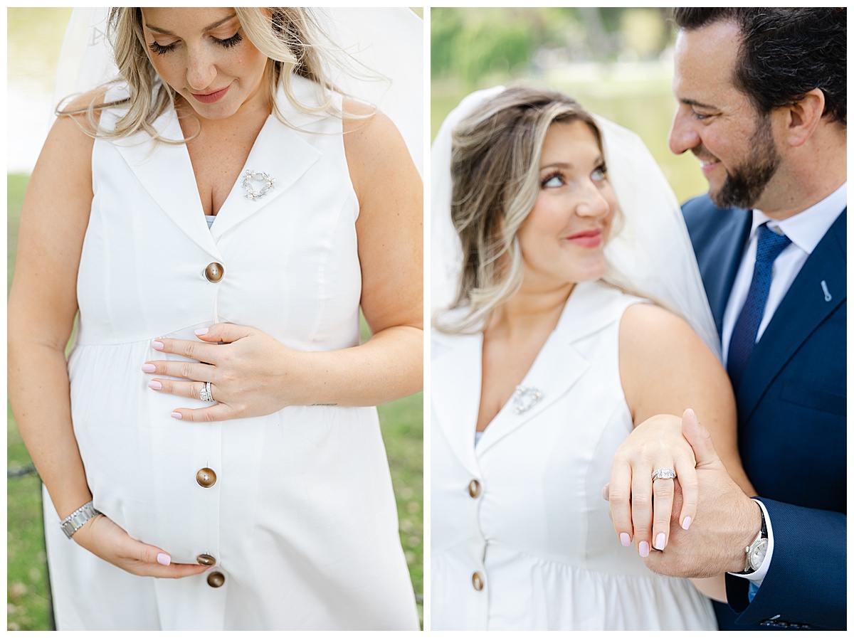 Boston Elopement while Pregnant 