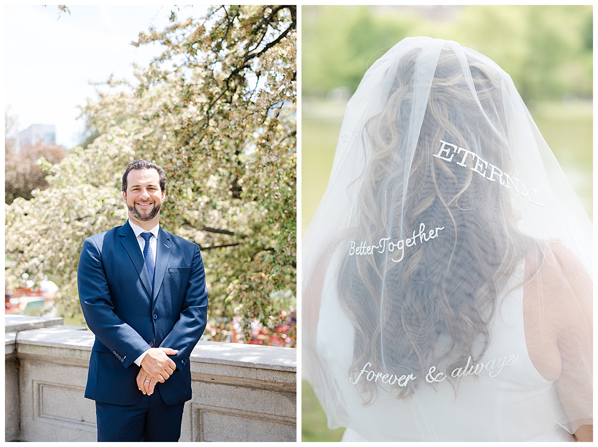 Boston Elopement with Anthropology veil 